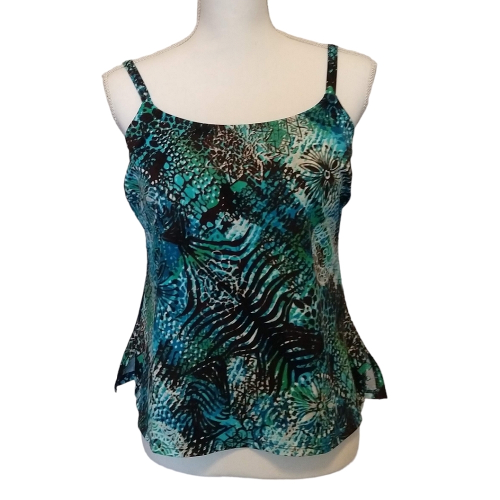 THE Swimwear Blue Tankini Top - Size 14